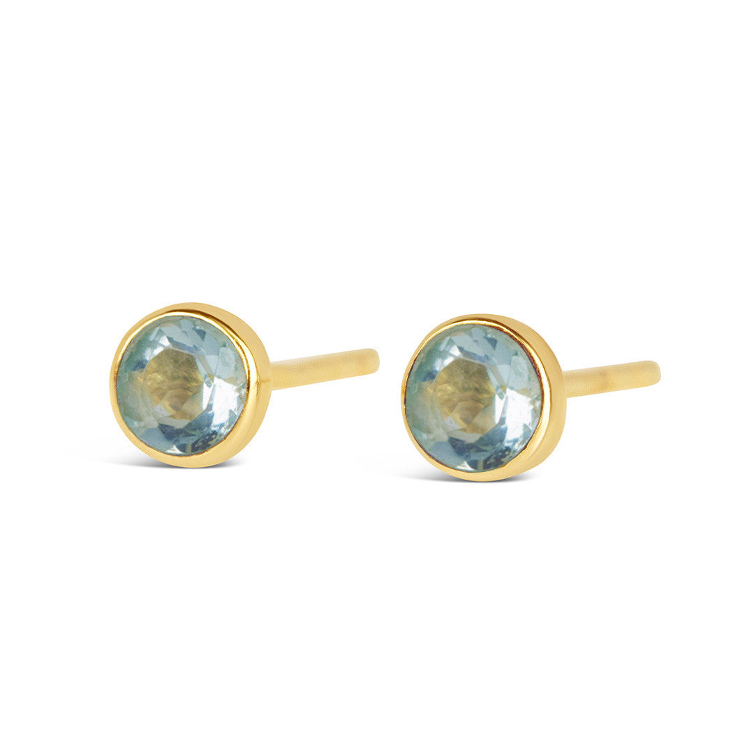 Beautiful popular Genuine Blue Topaz Earrings