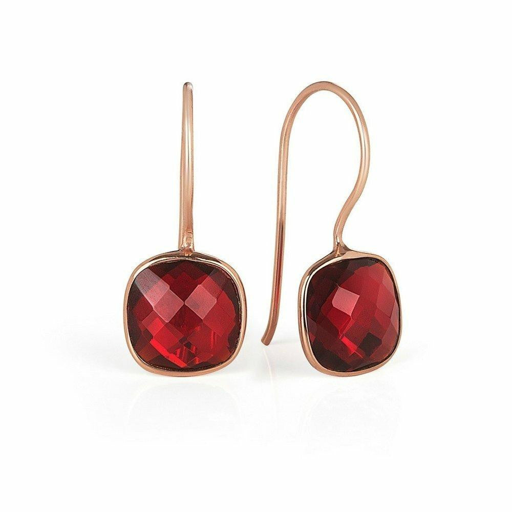 Genuine garnet store earrings