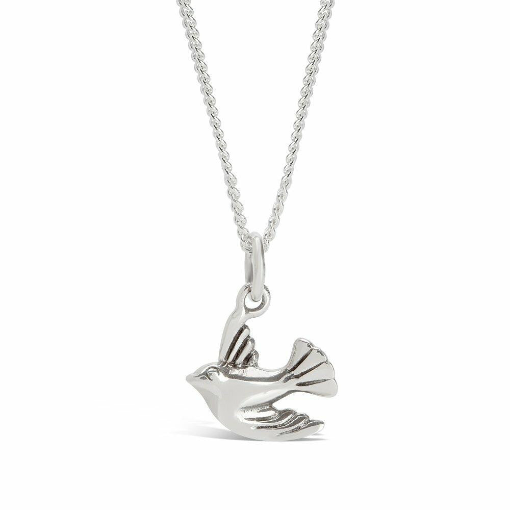 Silver dove clearance necklace