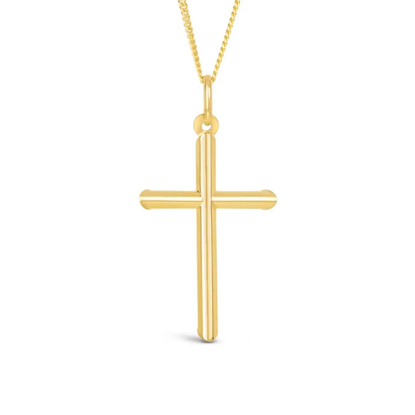 Large Gold Cross Necklace