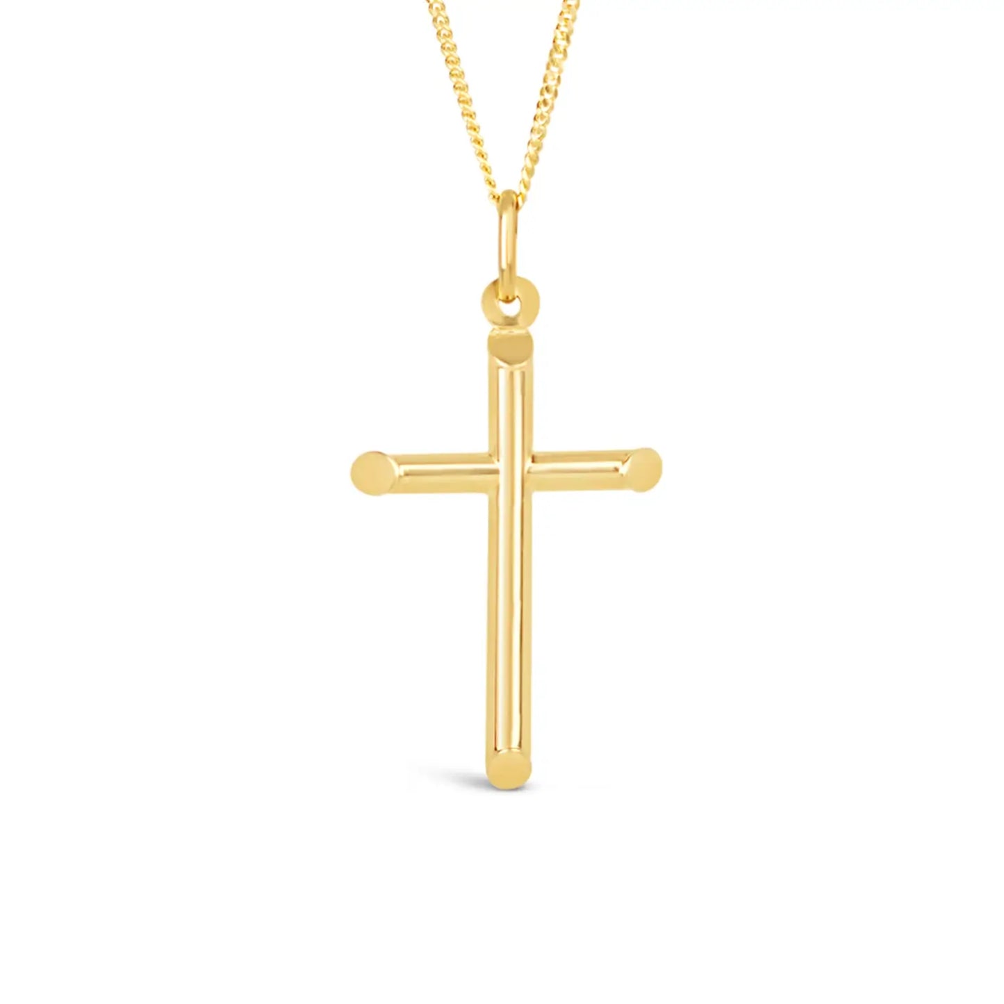 Men's Large Gold Cross Necklace