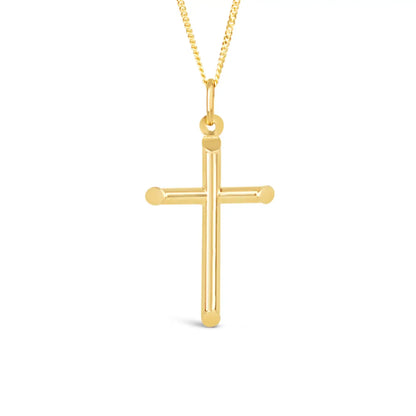 Men's Large Gold Cross Necklace