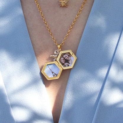 Bee Locket Gold + Photos