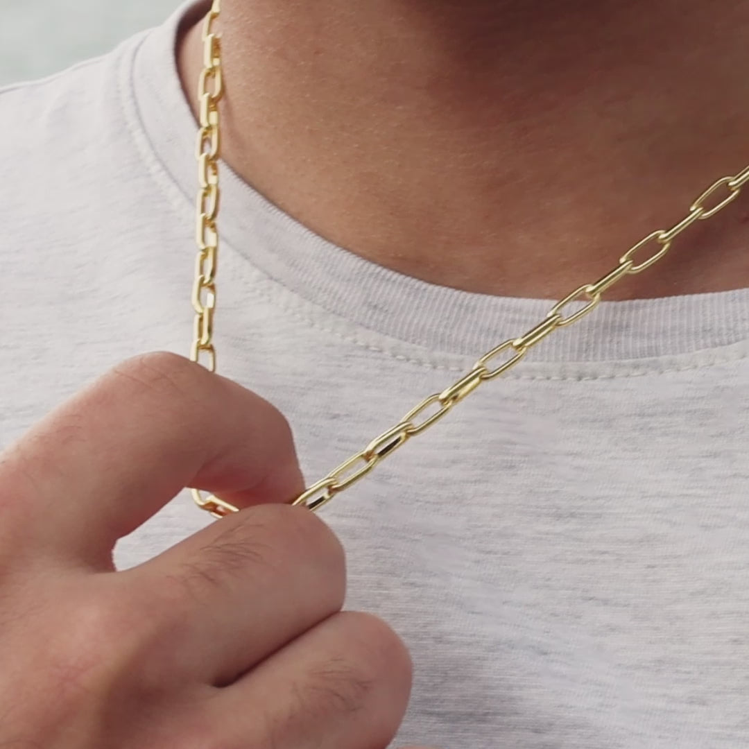 Silver gold chain on sale mens