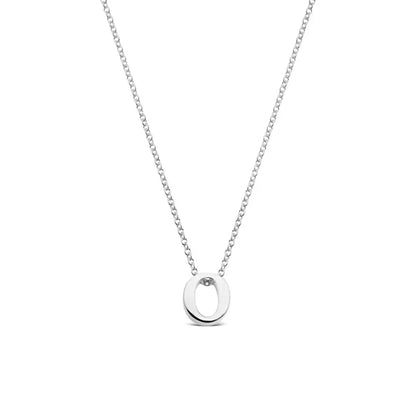 Silver Initial Necklace - A to Z