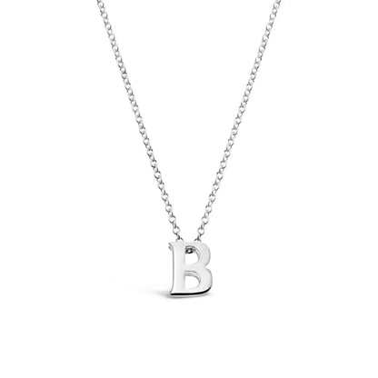 Silver Initial Necklace - A to Z