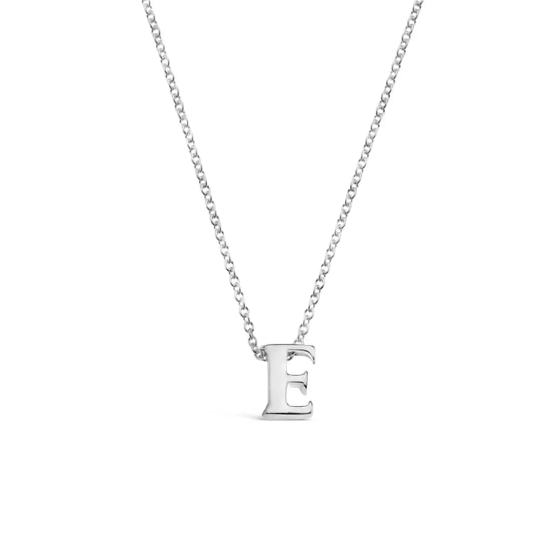 Silver Initial Necklace - A to Z