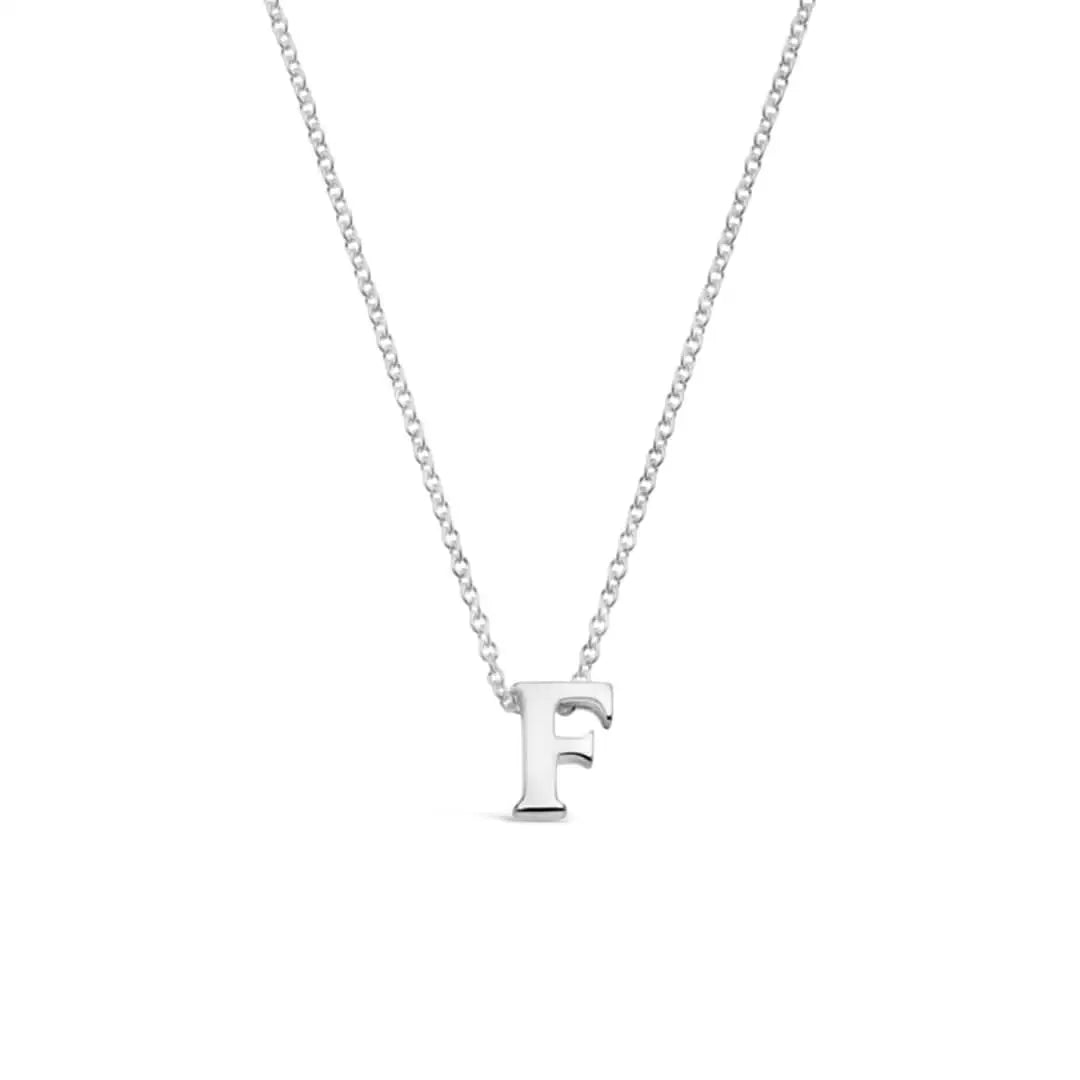 Silver Initial Necklace - A to Z