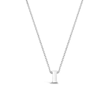 Silver Initial Necklace - A to Z