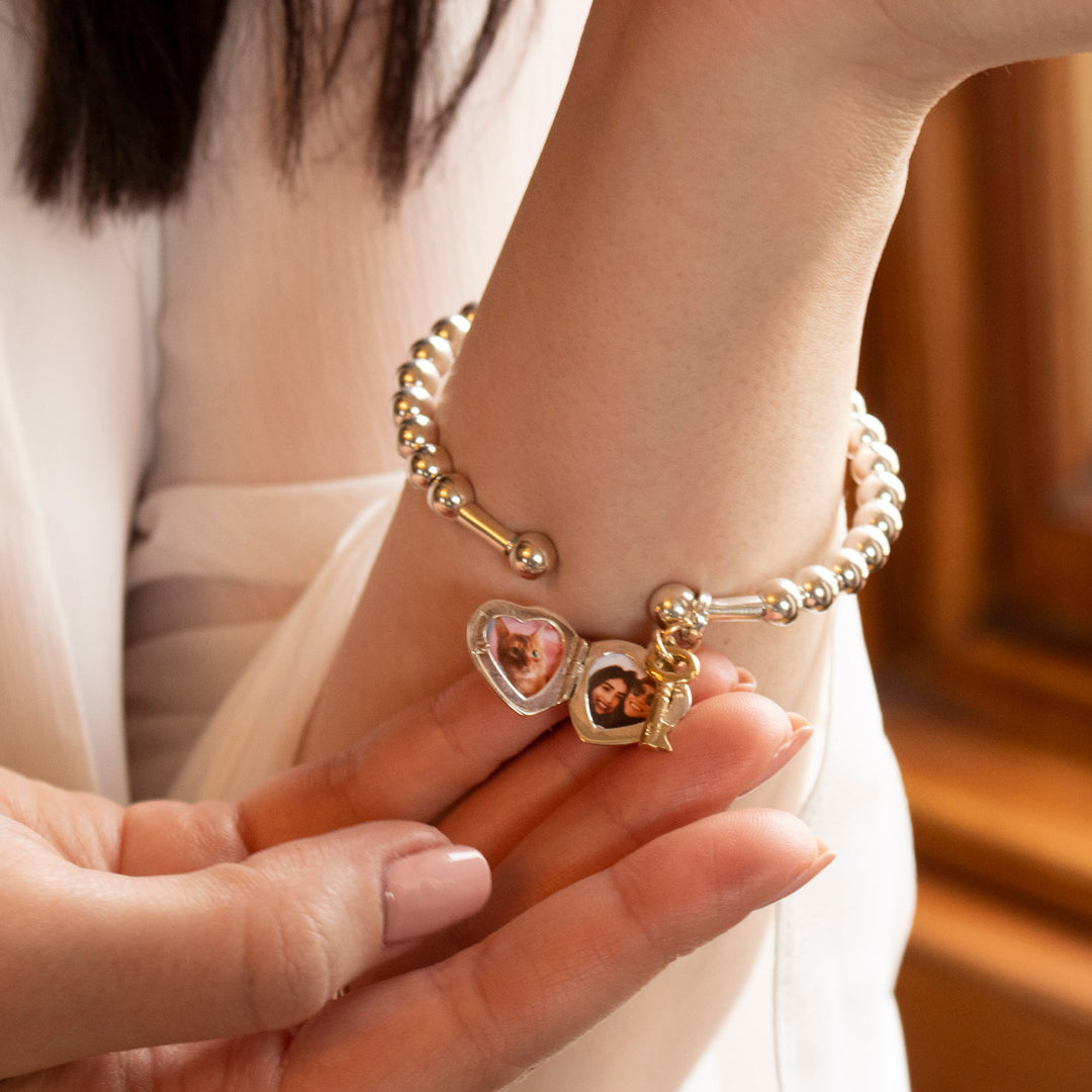 Rose Gold Locket Bracelet – Cypress Springs Gift Shop