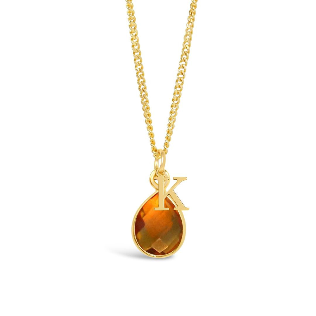 Citrine clearance birthstone necklaces