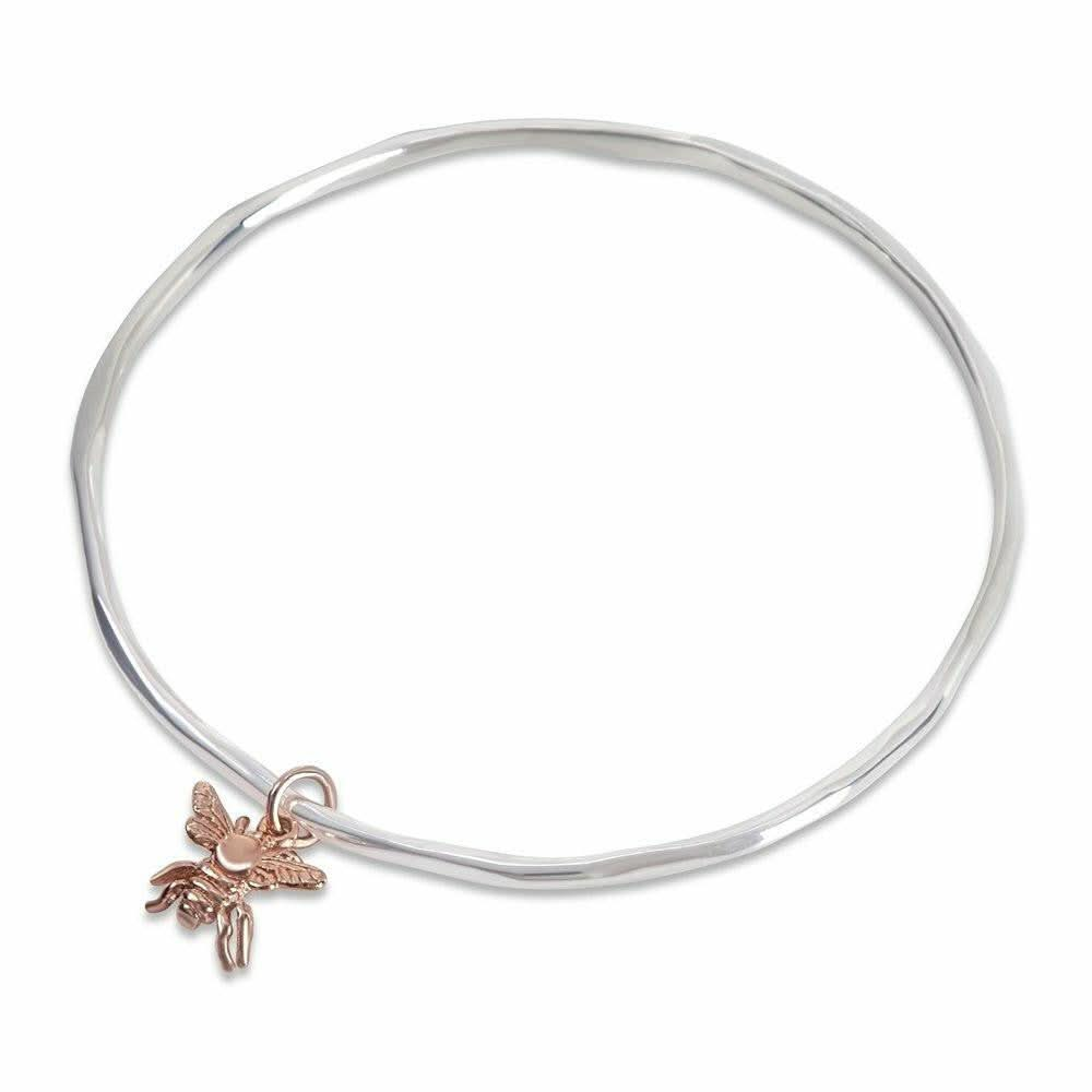 Silver on sale bee bangle