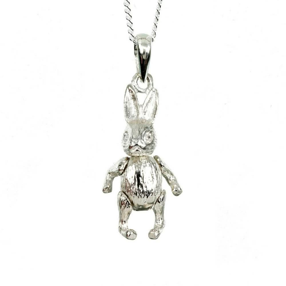 Sterling silver bunny on sale necklace