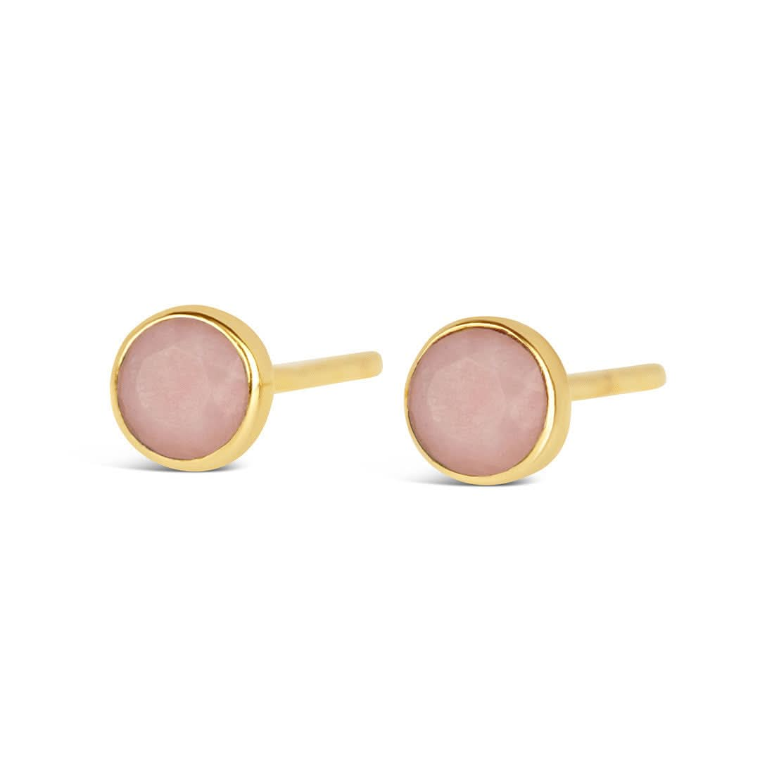 Rose gold opal stud on sale earrings