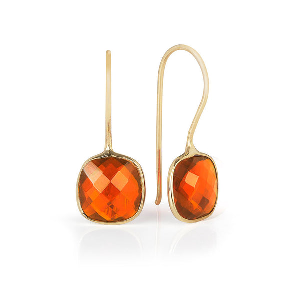 Forged Iron Textured Bar Earrings with outlet Carnelian